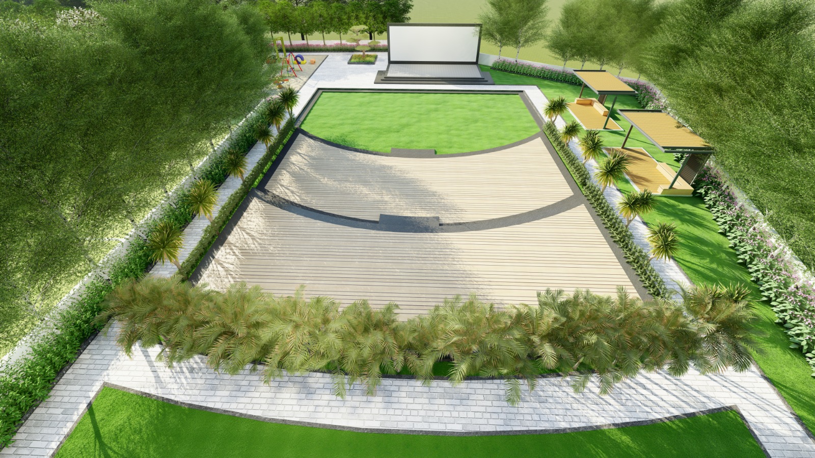 Celebration and gathering amenities at Arsun Pearl Park